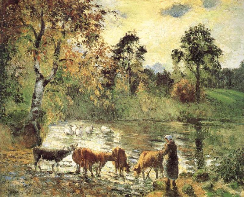 Camille Pissarro Montreal luck construction pond